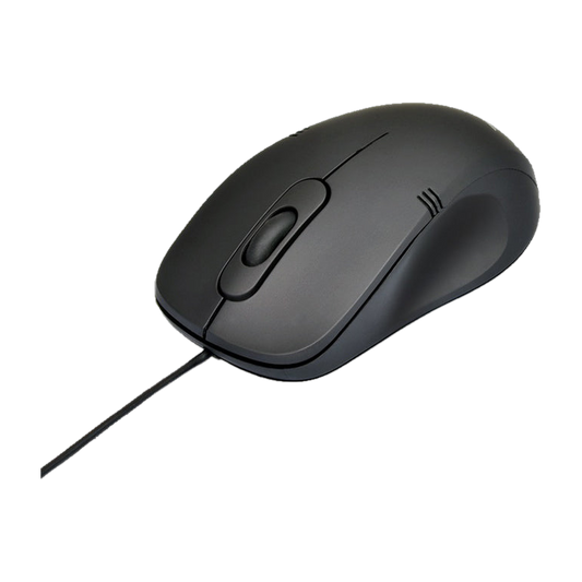 PORT Mouse Wired USB-A Optical Black 2 Year Warranty