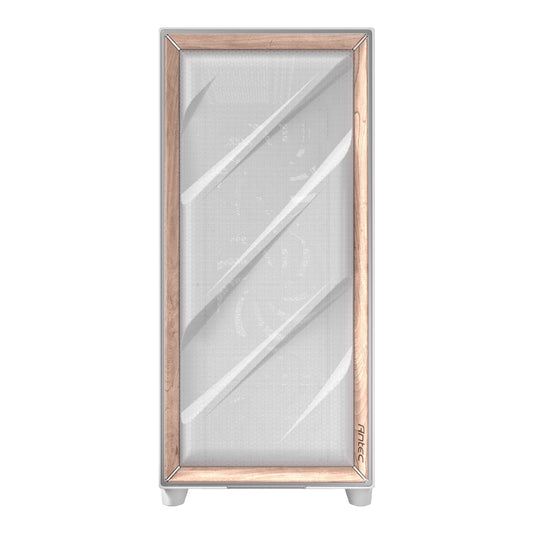 Antec FLUX PRO E-ATX | ATX | Micro-ATX | ITX Full-Tower Gaming Chassis Wood Front Panel- White