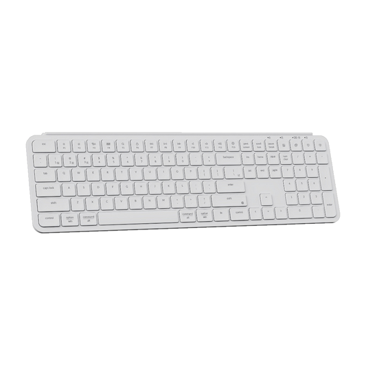 Keychron B6 Pro Ultra-Slim 100% Wireless Keyboard - Ivory White