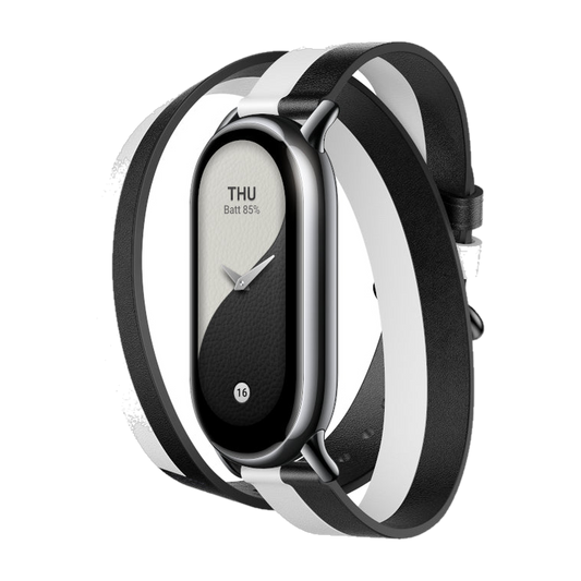 Xiaomi Smart Band 8 Double Wrap Strap - Black and white