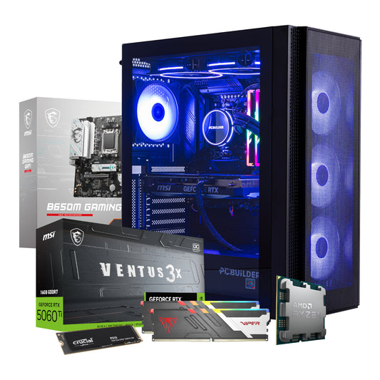 PCBuilder Ryzen 5 9600X NEXUS Windows 11 Gaming PC