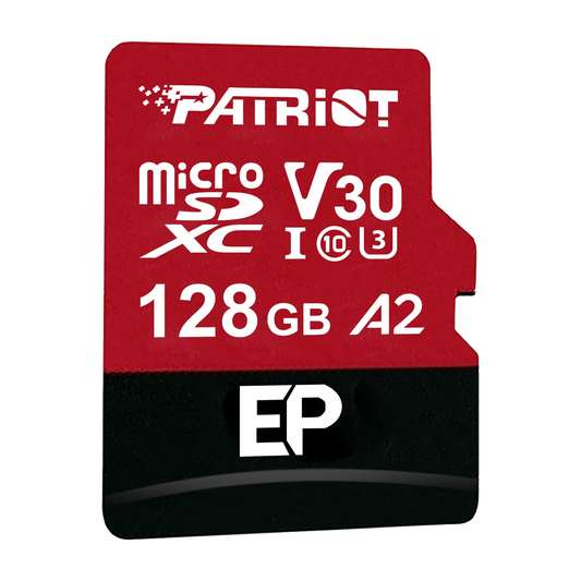 Patriot EP Series 128GB MICRO SDXC V30 A2 (w/o Adaptor)