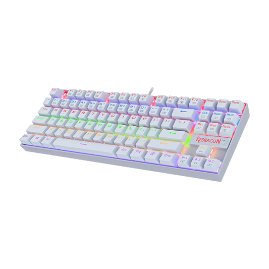 REDRAGON KUMARA Mechanical 87 Key|RGB Backlit Gaming Keyboard - White
