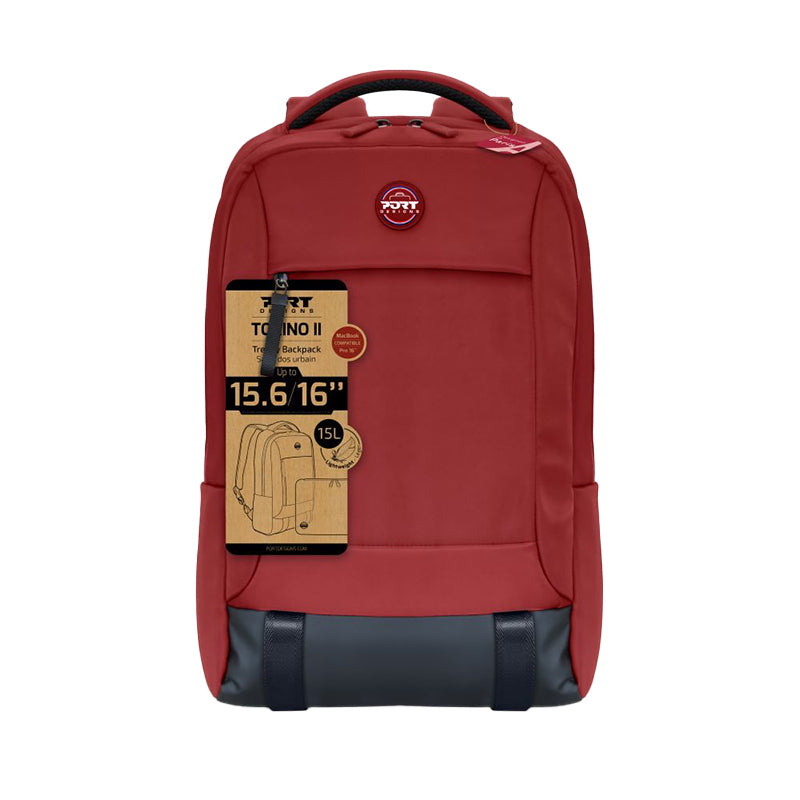 Port Backpack Torino II 15.6/16" RED