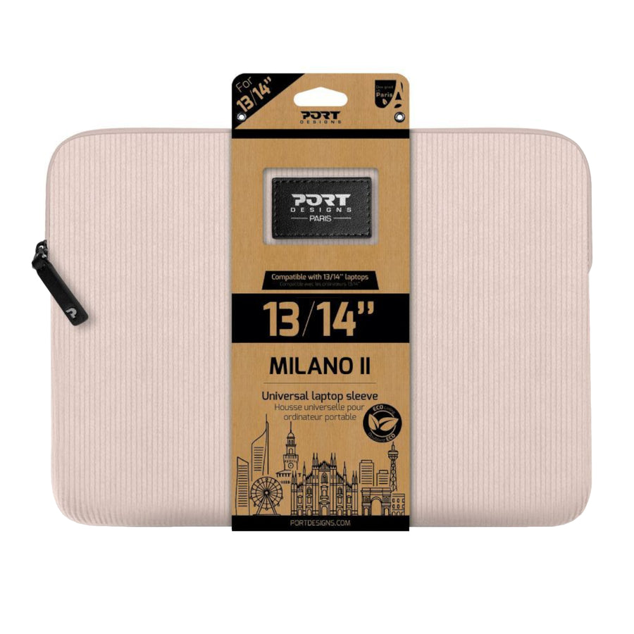 Port MILANO II ECO SLEEVE 13/14" - PLUSH PINK