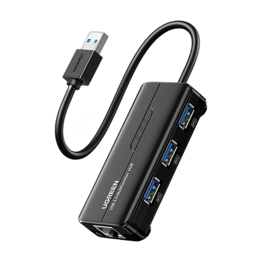 UGREEN USB-A Male To Ethernet 3 Ports USB HUB