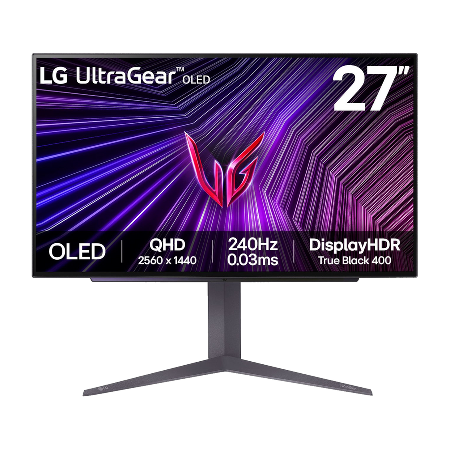 LG UltraGear 27" QHD OLED Gaming 240Hz 0,03ms