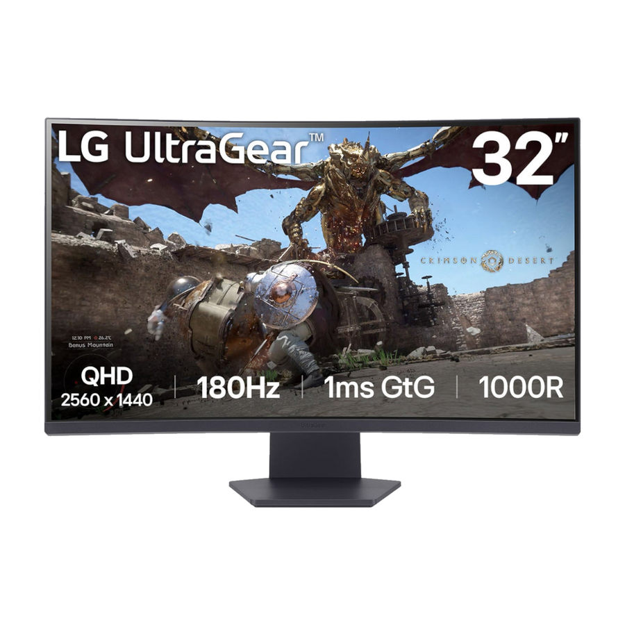 LG UltraGear 32" QHD VA Curved Gaming 180Hz 1ms