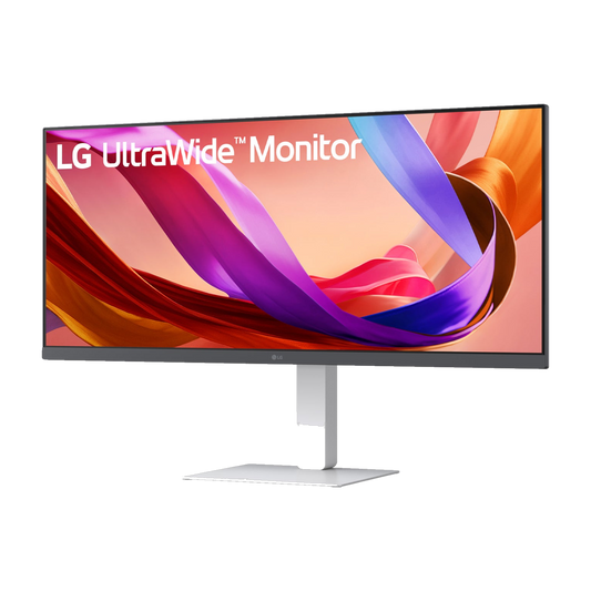 LG UltraWide 34: FHD IPS White Monitor 100Hz USB-C incl Speaker