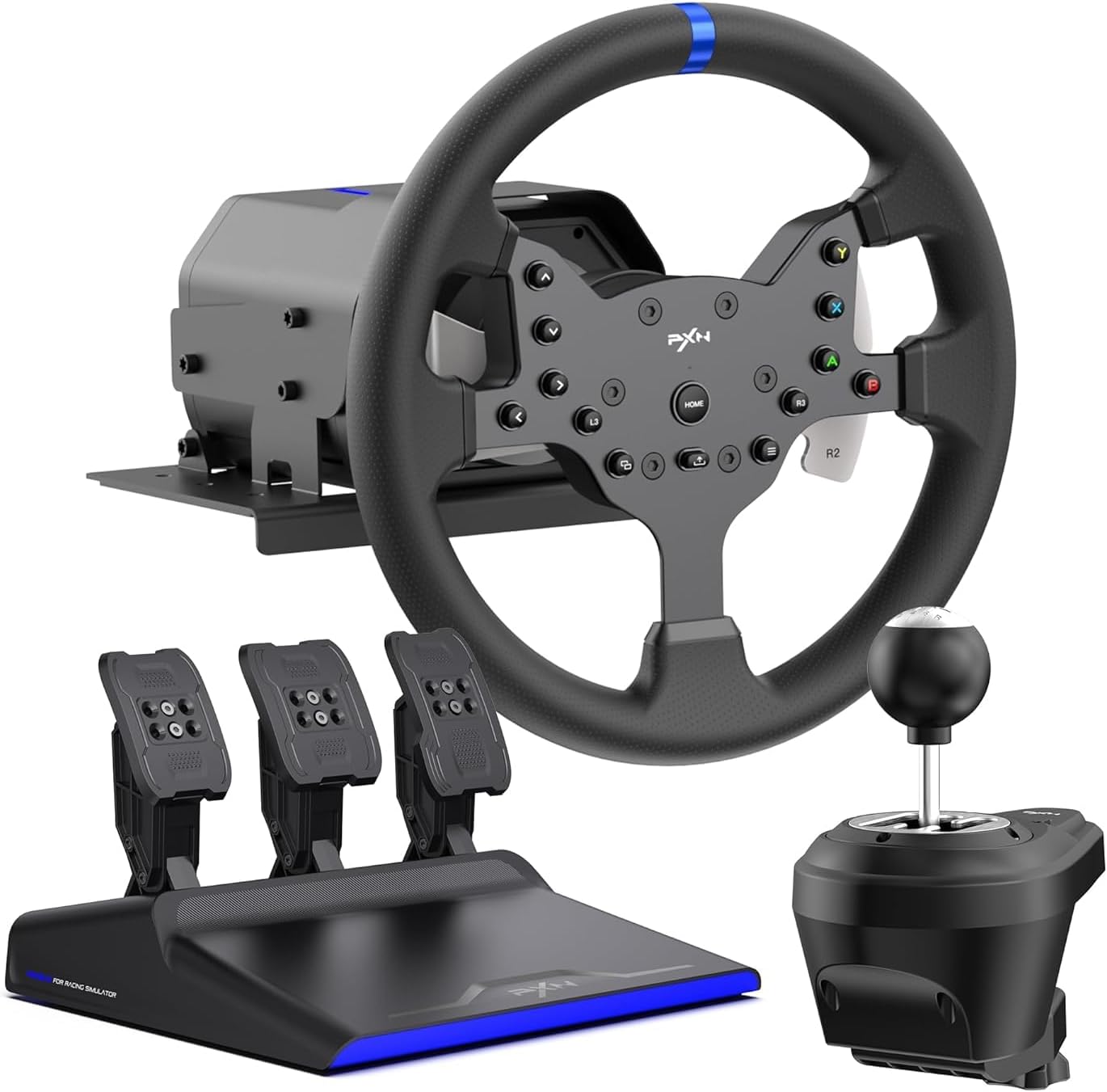 PXN V99 270/900 degree FFB racing wheel with pedals/shifter