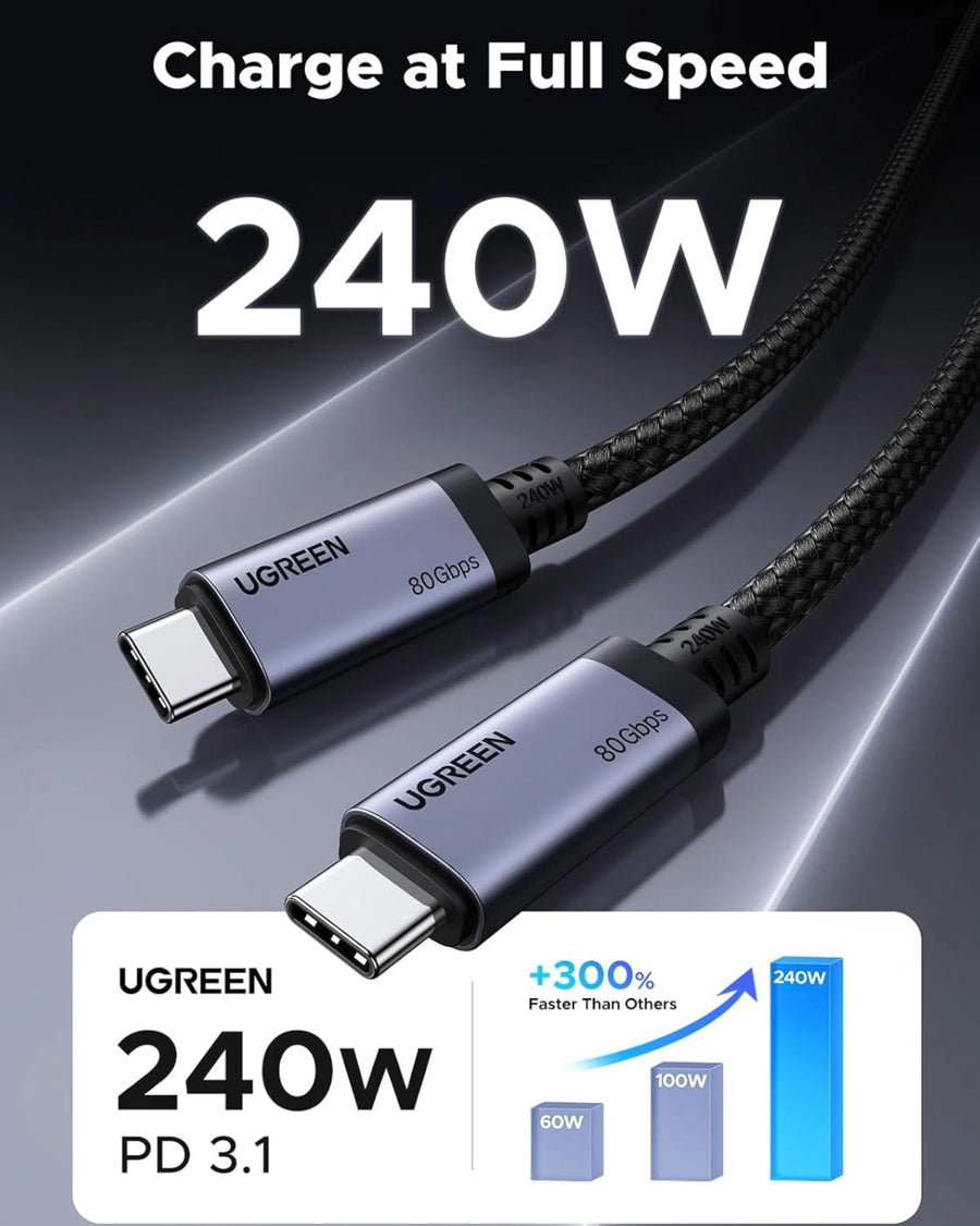 UGREEN USB4 Gen4 240W USB-C to USB-C Cable