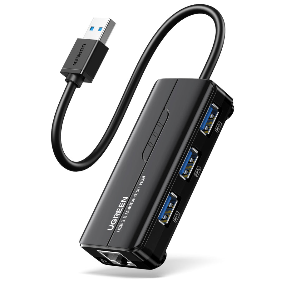 UGREEN USB-A Male To Ethernet 3 Ports USB HUB