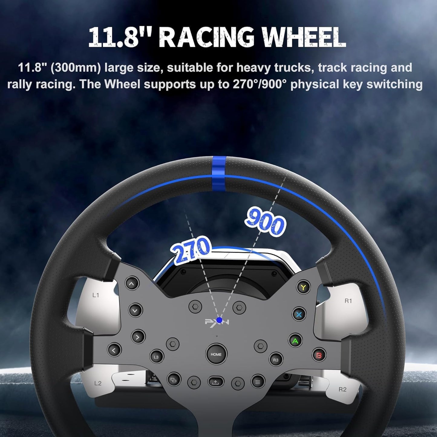PXN V99 270/900 degree FFB racing wheel with pedals/shifter