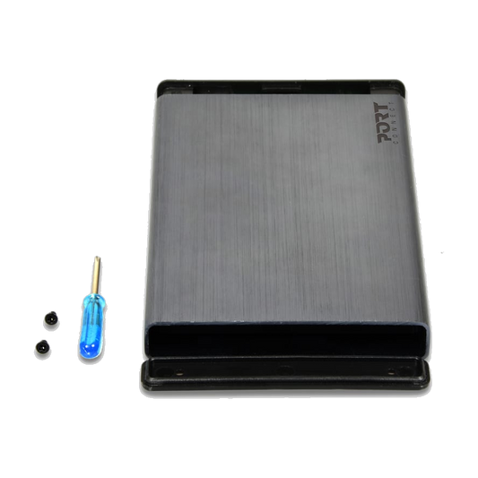 Port Connect 2.5" USB-C External HDD Enclosure Black