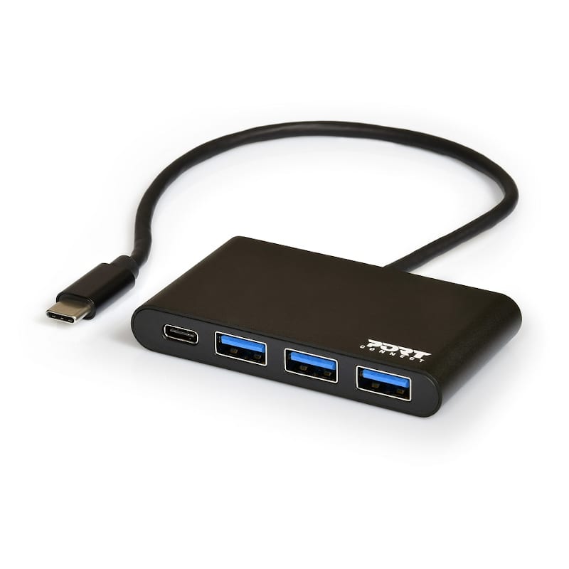Port USB Type-C to 3xUSB3.0 1xType-C PD 4 Port Hub
