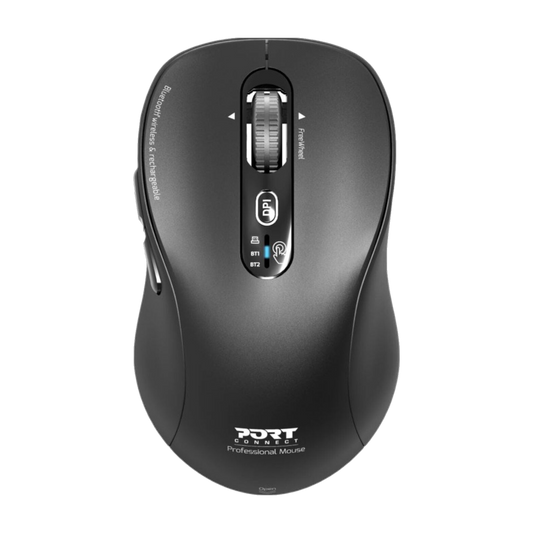 Port Mouse Expert Rechargable BT & RF Black 3 Year Warranty
