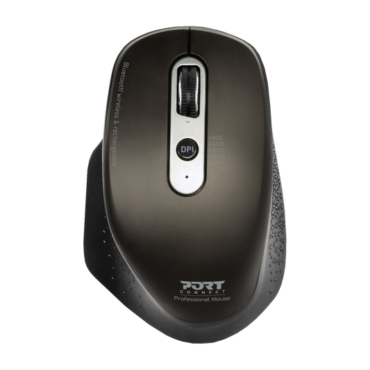 Port Mouse Office Executive Rechargable BT & RF Black 3 Year Warranty