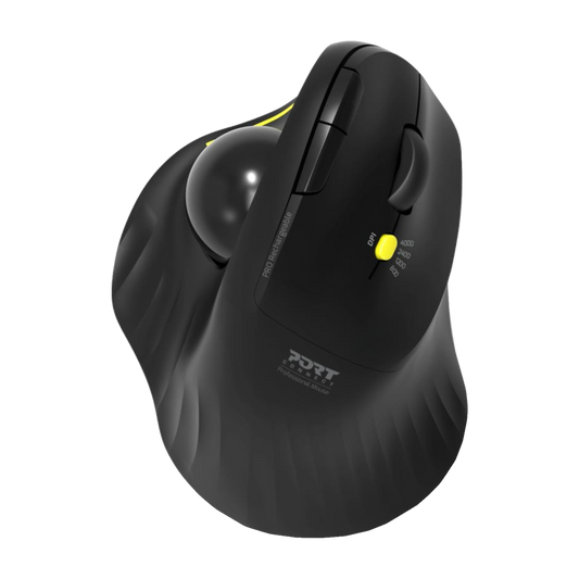 Port Mouse Ergo Trackball Recharchable RF & BT 3 Year Warranty