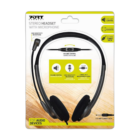 Port Headset Stereo 3.5mm with MIC 2 Year Warranty