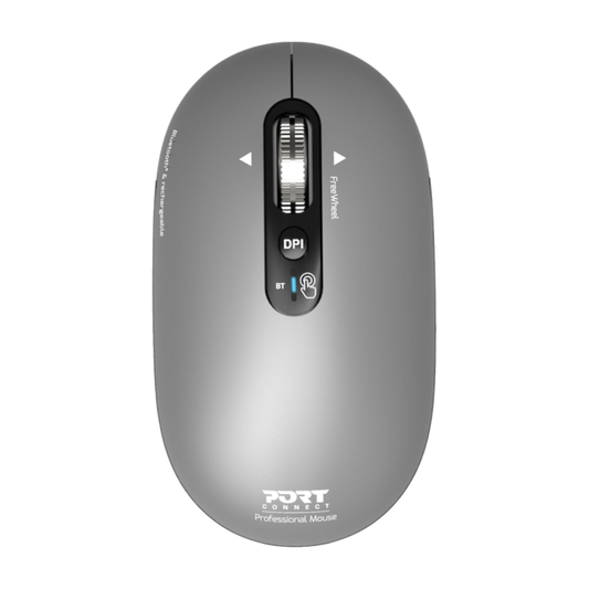 Port Mouse Pure Mac Rechargable BT Grey 3 Year Warranty