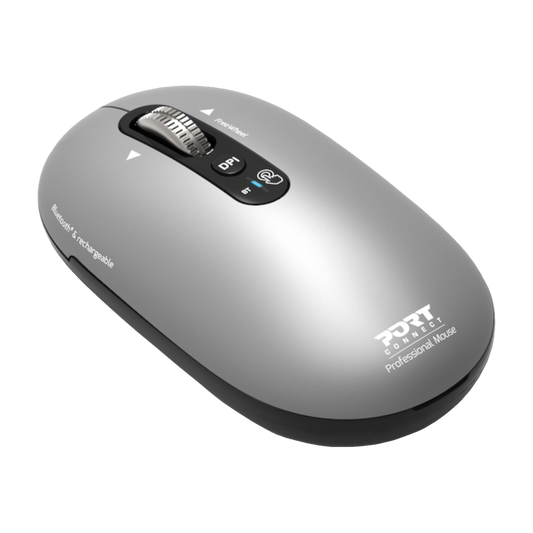 Port Mouse Pure Mac Rechargable BT Grey 3 Year Warranty