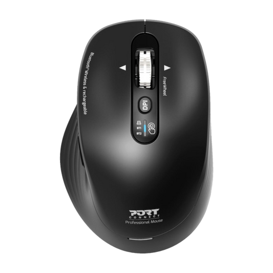 Port Mouse Business Rechargable BT & RF Black 3 Year Warranty