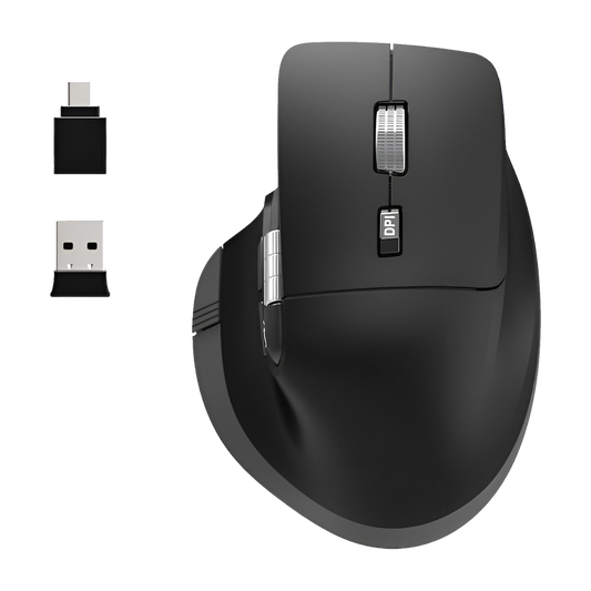 Port Mouse Ultimate Rechargable BT & RF Black 3 Year Warranty