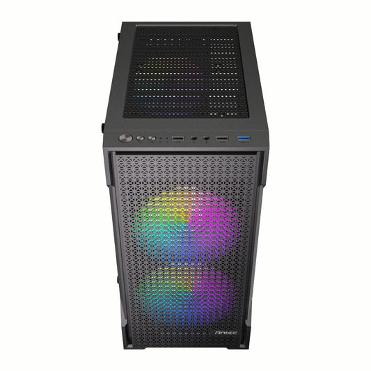 Antec VX100M Micro-ATX | ITX ARGB Mini -Tower Gaming Chassis - Black