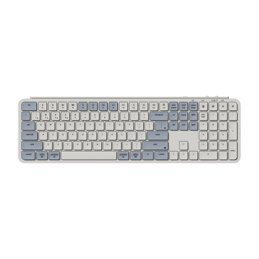 Keychron B6 Pro Ultra-Slim 100% Wireless Keyboard - Retro Blue