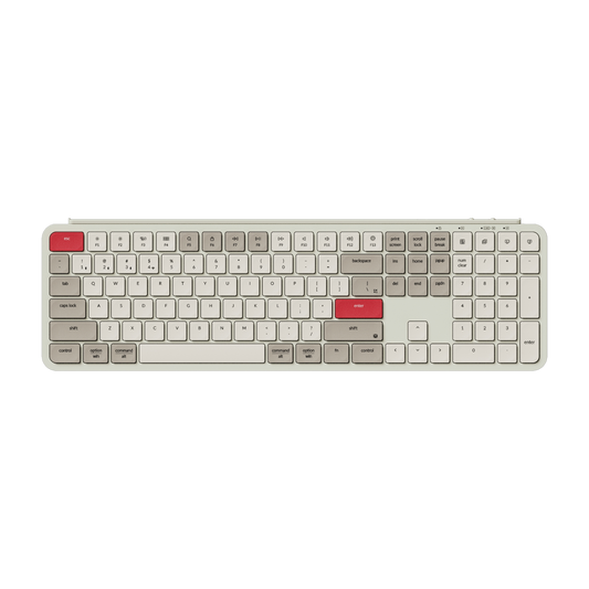 Keychron B6 Pro Ultra-Slim 100% Wireless Keyboard - Retro Red