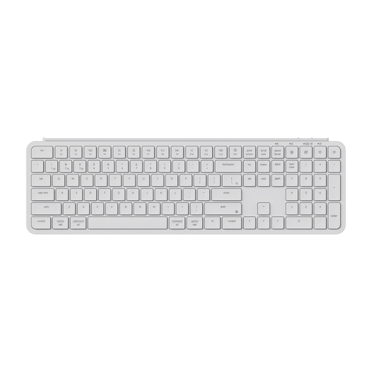 Keychron B6 Pro Ultra-Slim 100% Wireless Keyboard - Ivory White