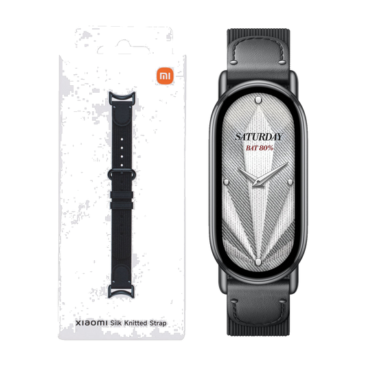 Xiaomi Smart Band 10 Silk Knitted Strap - Ebony Black