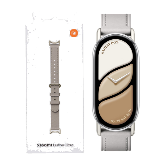 Xiaomi Smart Band 10 Leather Strap - Elephant Gray