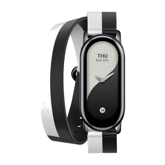 Xiaomi Smart Band 8 Double Wrap Strap - Black and white