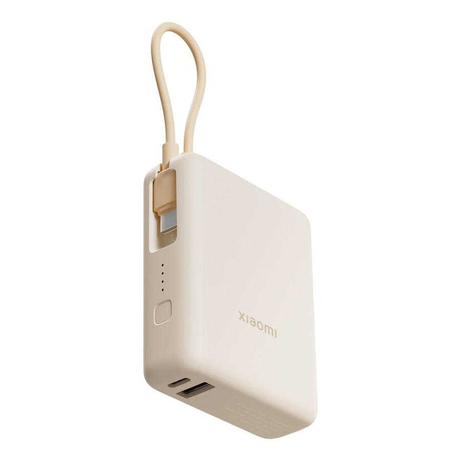 Xiaomi 33W Power Bank 10000mAh with Integrated Cable - Tan