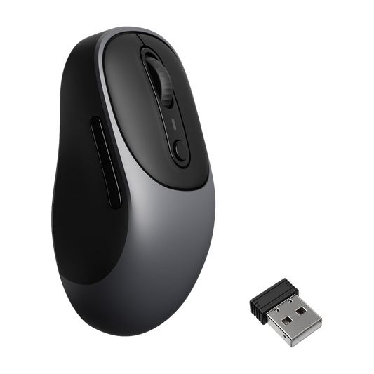 Keychron BM24-C61 1K  All Silent Micro Switch Wireless Mouse (BT/2.4GHz/Wired) - Metal Gray