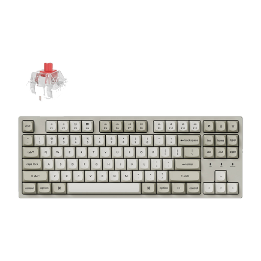 Keychron C1PX-M1 80% 8K Super Red Switch Hot-Swap RGB Wired Custom Mechanical Keyboard