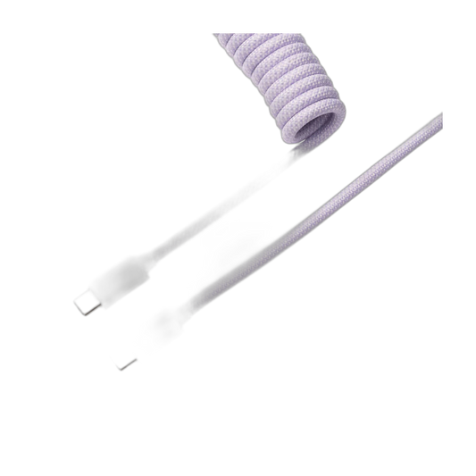 Keychron Coiled Aviator Cable - Light Purple (Straight)
