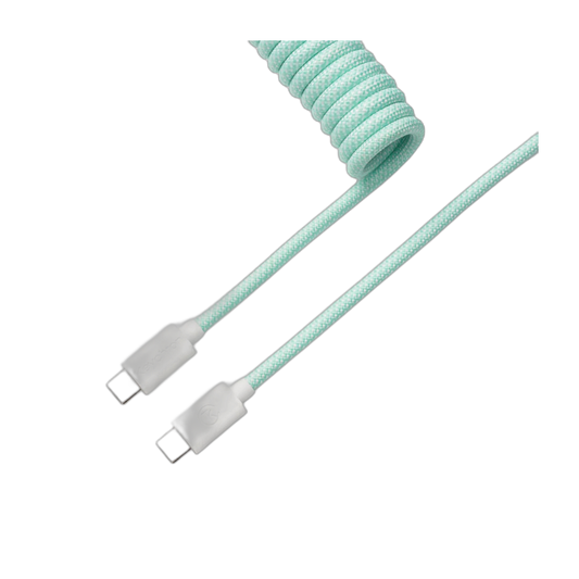 Keychron Coiled Aviator Cable - Mint (Straight)