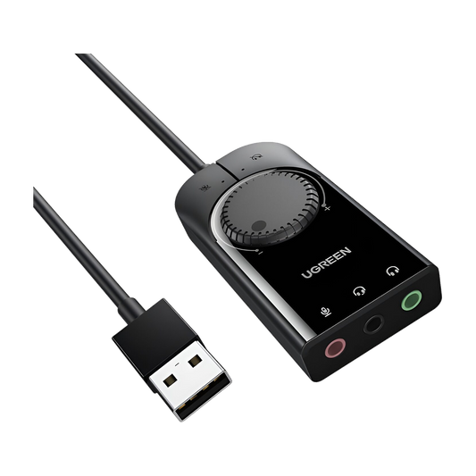 UGREEN USB External Stereo Sound Adapter 15cm (Black)