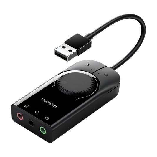 UGREEN USB External Stereo Sound Adapter 15cm (Black)