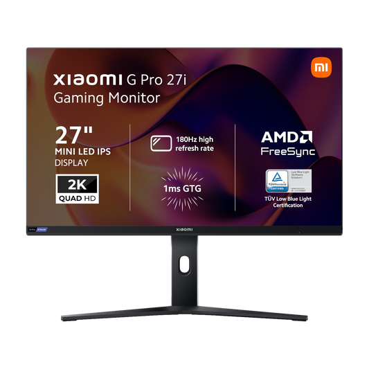 Xiaomi G Pro 27i 27" 2K 1440p Mini LED Gaming Monitor (180Hz, 1ms, 16:9, HDMI/DP, AMD FreeSync, & HDR1000)