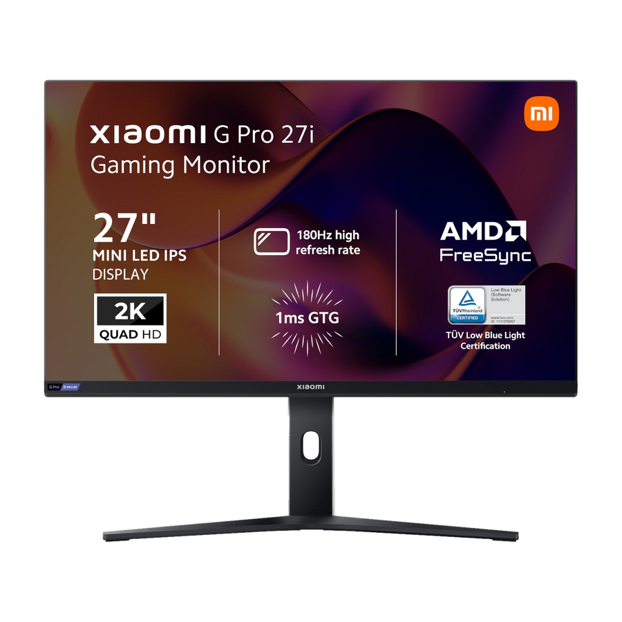 Xiaomi G Pro 27i 27" 2K 1440p Mini LED Gaming Monitor (180Hz, 1ms, 16:9, HDMI/DP, AMD FreeSync, & HDR1000)
