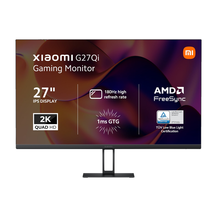 Xiaomi G27Qi 27" 2K 1440p IPS Gaming Monitor (180Hz, 1ms, 16:9, HDMI/DP, & AMD FreeSync)