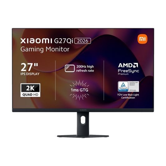 Xiaomi G27Qi 27" 2026 2K 1440p IPS Gaming Monitor (200Hz, 1ms,16:9, HDMI2.0/DP1.4, Audio, FreeSync Premium)
