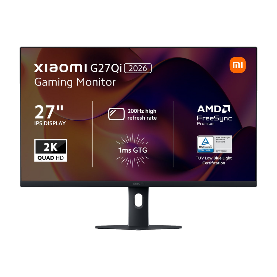 Xiaomi G27Qi 27" 2026 2K 1440p IPS Gaming Monitor (200Hz, 1ms,16:9, HDMI2.0/DP1.4, Audio, FreeSync Premium)