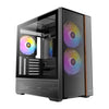 Antec FLUX E-ATX | ATX | Micro-ATX | ITX Mid-Tower Gaming Chassis Wood Front Panel- Black
