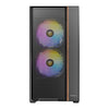 Antec FLUX E-ATX | ATX | Micro-ATX | ITX Mid-Tower Gaming Chassis Wood Front Panel- Black