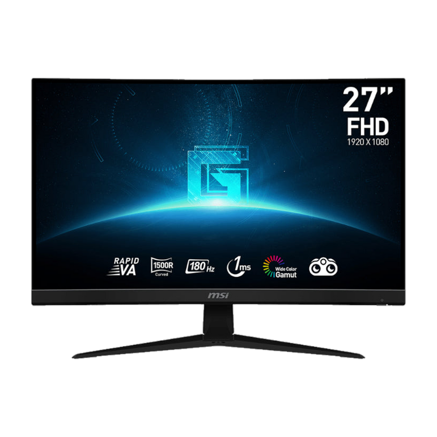 MSI G27C4 E3 27" Gaming Monitor 1920 x 1080 (FHD) VA 170Hz FreeSync Premium HDMI Displayport Tilt Black