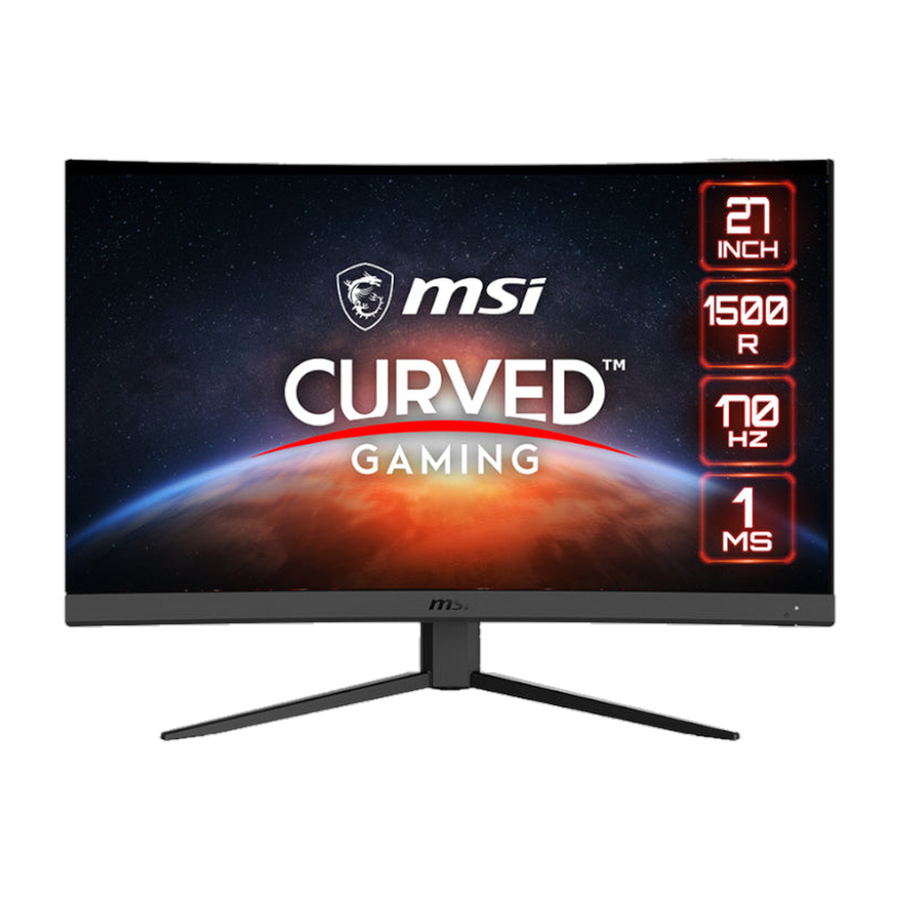 MSI Optix G27CQ4 E2 27" Curved Gaming Monitor 2560x1440 (QHD) VA 170Hz 1ms